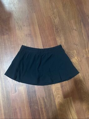 Women's Black Mini Skirt with Flared Hem